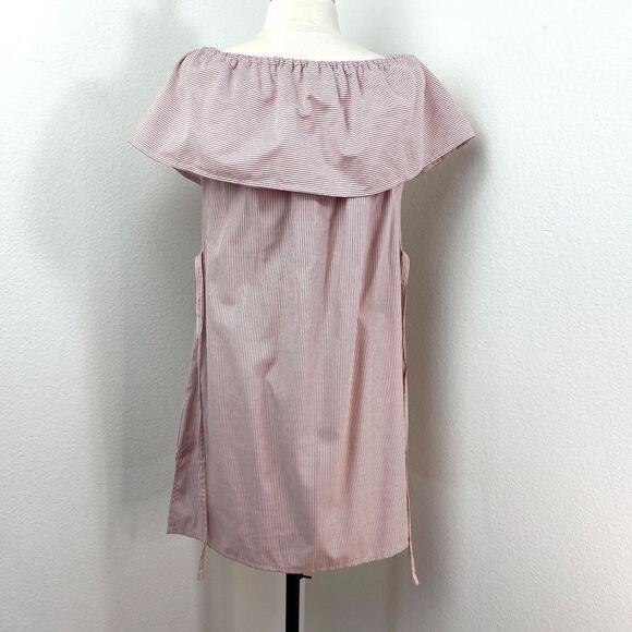 Colorful Floral Embroidered Cotton Dress S/M Flounce Collar Boho Peasant Ethnic - Picture 9 of 12